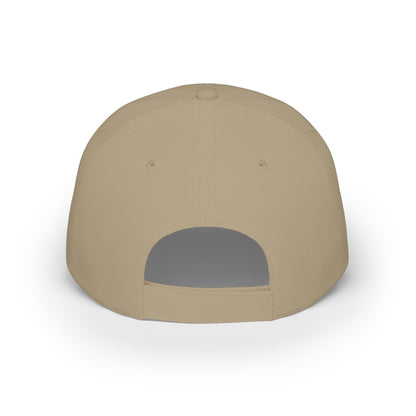 Low Profile Baseball Cap — Abstract Green Eco Bubble Design