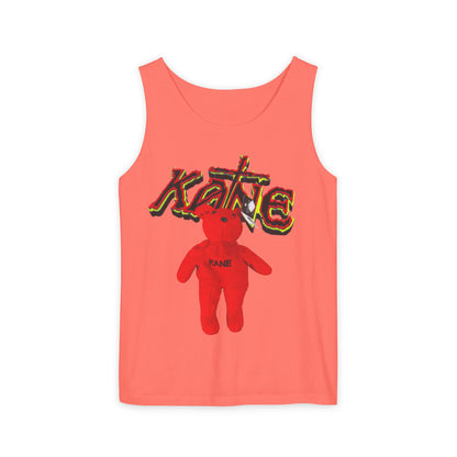 ZM Red Teddy Graphic Tank Top — Retro Grunge Cute Bear Tee