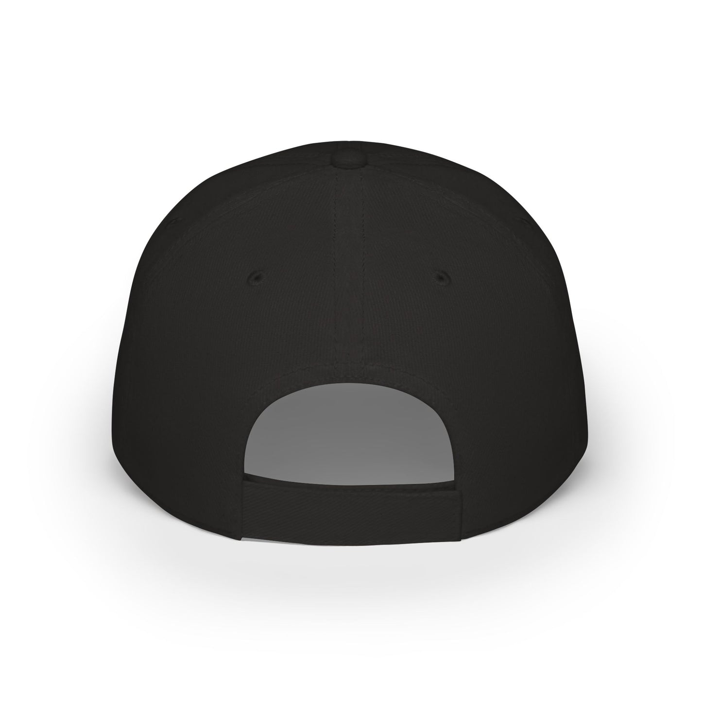 Low Profile Baseball Cap — Abstract Green Eco Bubble Design
