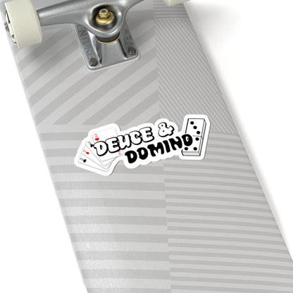 Other Side of the Tracks Sticker - Playing Cards and Dominoes Kiss-Cut Decal