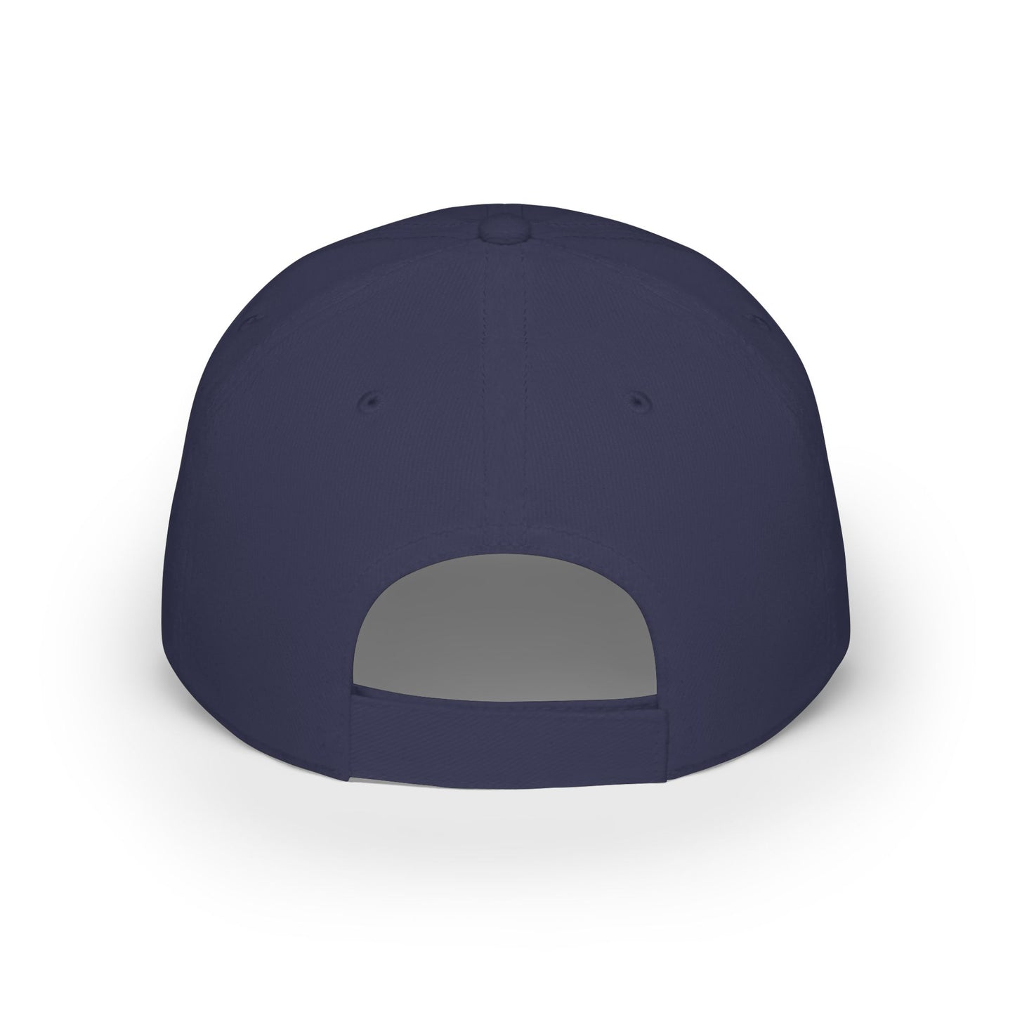 Low Profile Baseball Cap — Abstract Green Eco Bubble Design