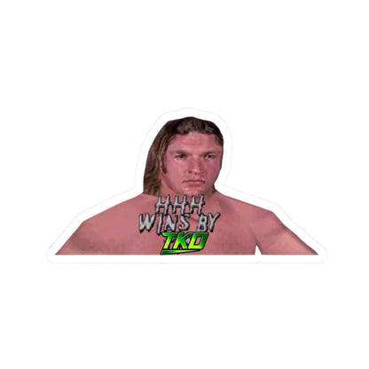 HHH “Wins By TKO” Kiss-Cut Sticker