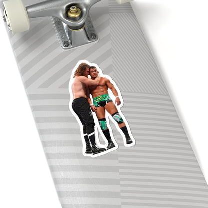 Should've Been Gable Kiss-Cut Sticker — Wrestler Hug Laptop Decal