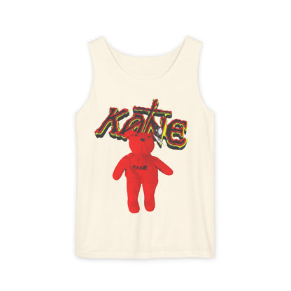 ZM Red Teddy Graphic Tank Top — Retro Grunge Cute Bear Tee