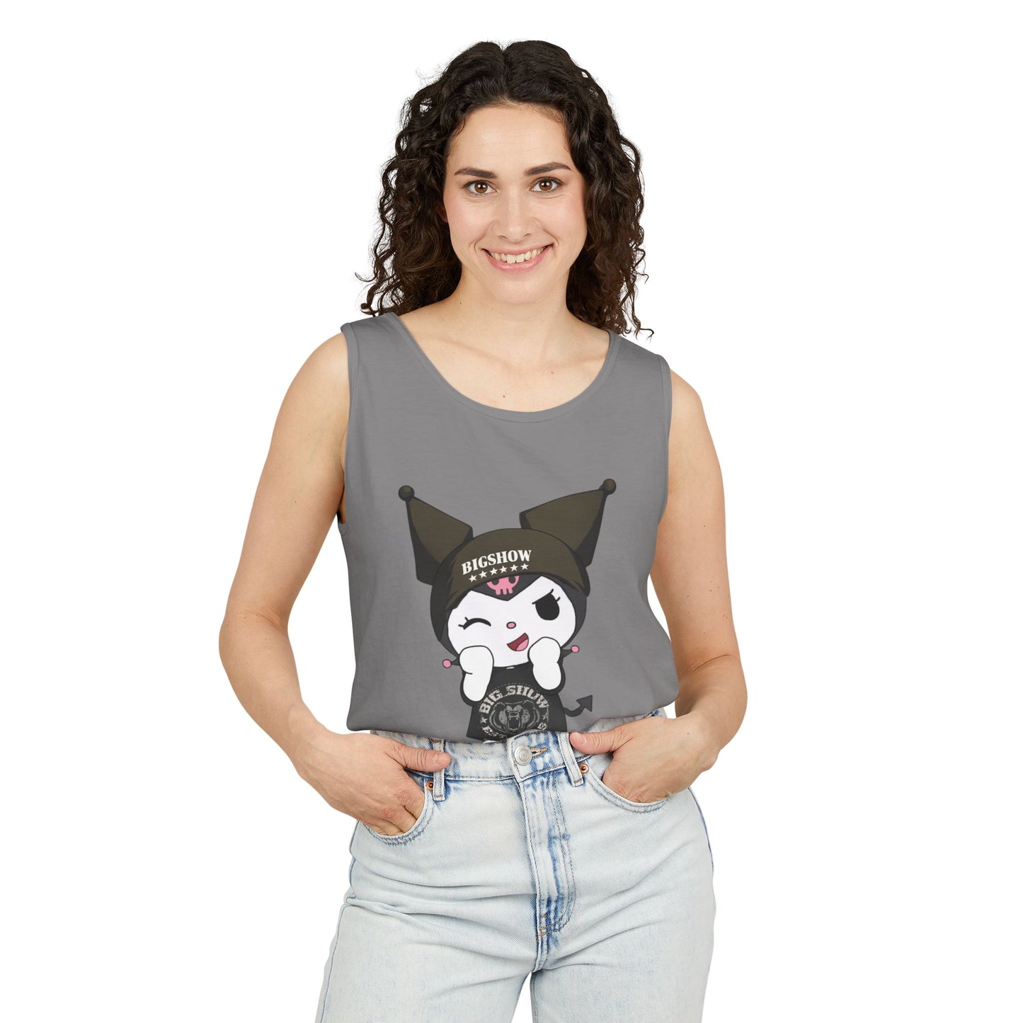Kawaii Showstopper Devil Girl Tank Top — Cute Gothic Anime Graphic