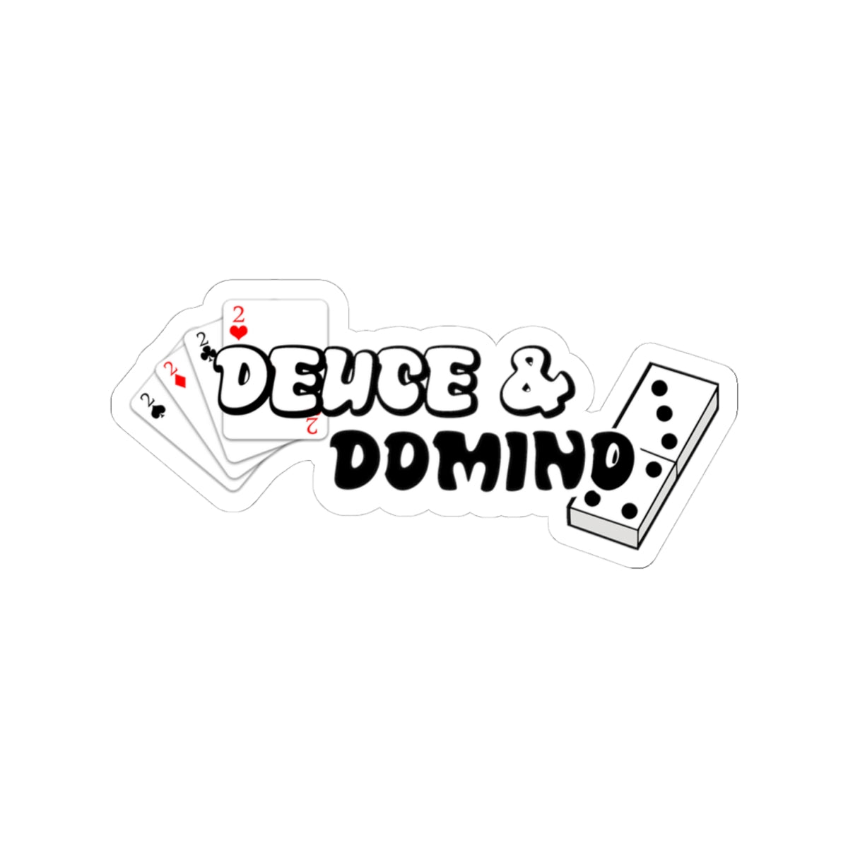 Other Side of the Tracks Sticker - Playing Cards and Dominoes Kiss-Cut Decal