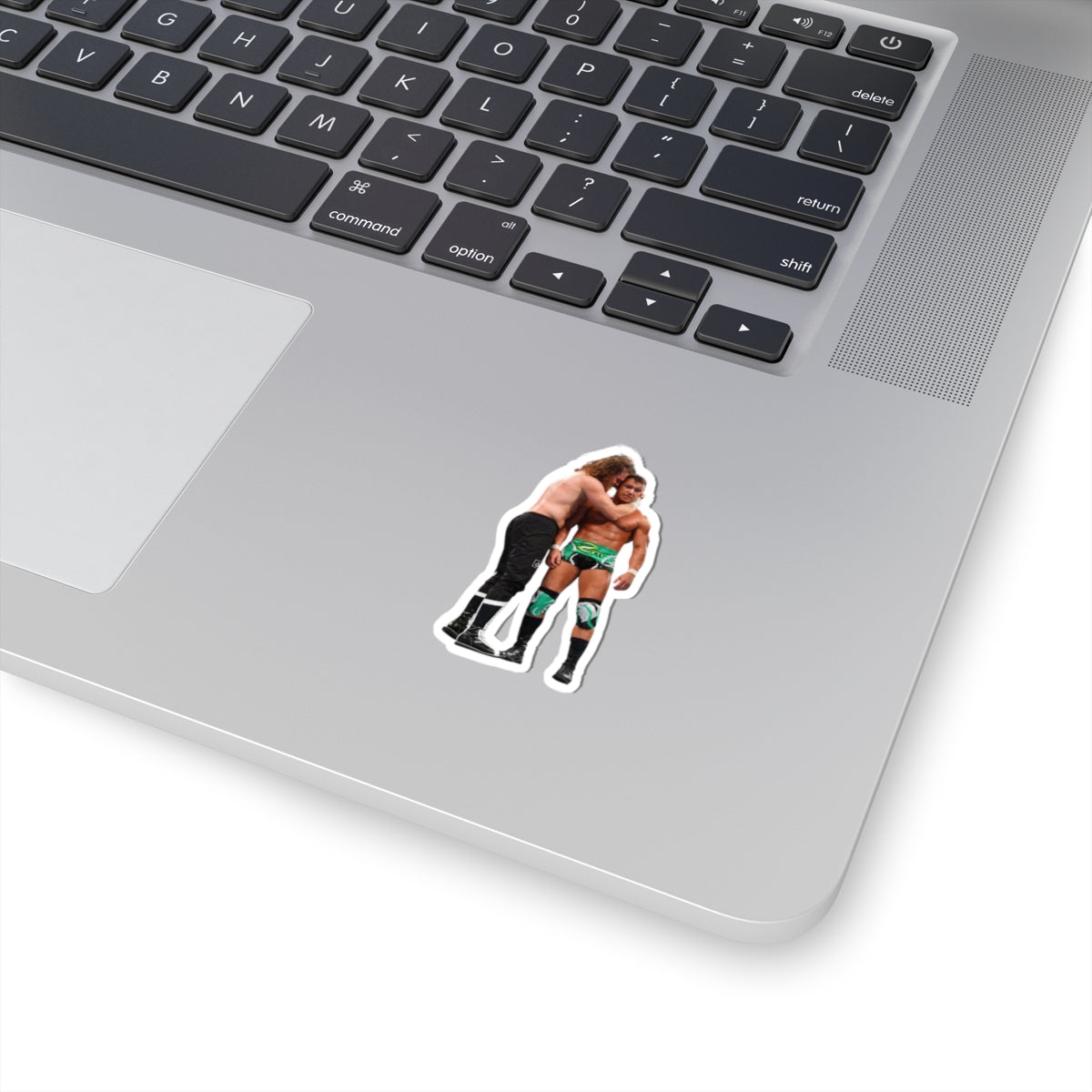 Should've Been Gable Kiss-Cut Sticker — Wrestler Hug Laptop Decal