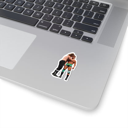 Should've Been Gable Kiss-Cut Sticker — Wrestler Hug Laptop Decal