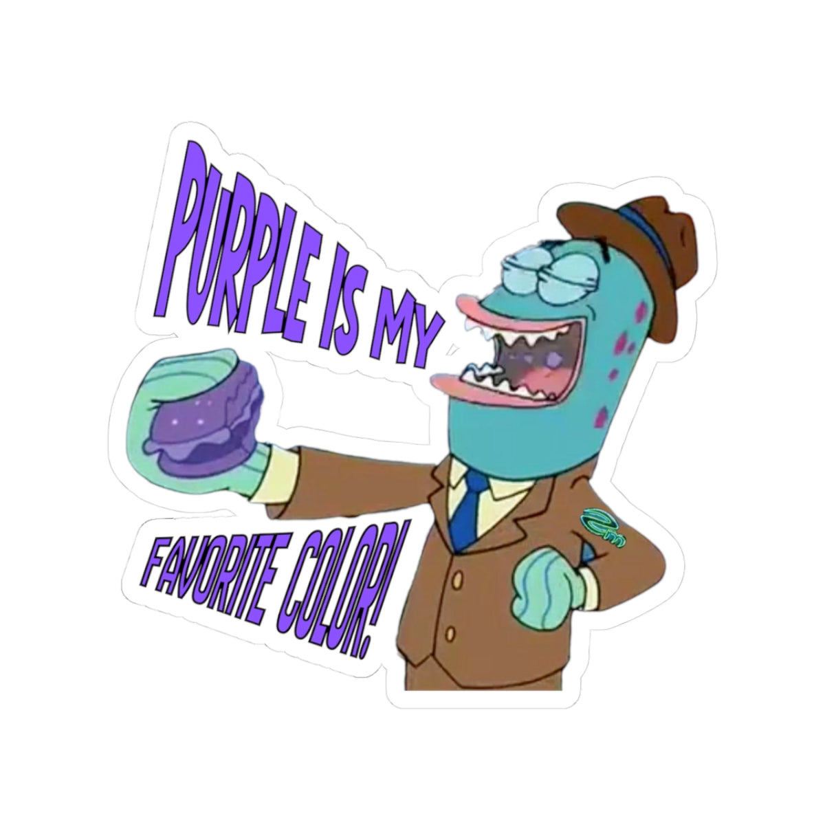 Sticker — "Purple Is My Favorite Colour" ZM Sticker