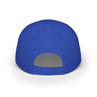 Low Profile Baseball Cap — Abstract Green Eco Bubble Design