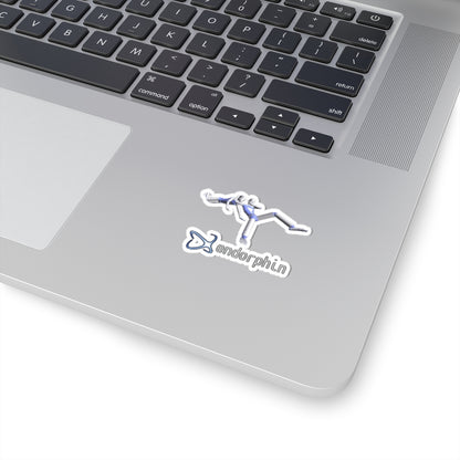 Endorphin Wrestling Logo Sticker — Kiss-Cut Fitness Laptop Decal