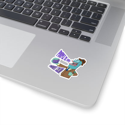 Sticker — "Purple Is My Favorite Colour" ZM Sticker
