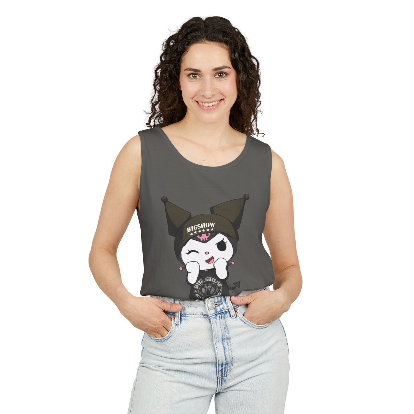 Kawaii Showstopper Devil Girl Tank Top — Cute Gothic Anime Graphic