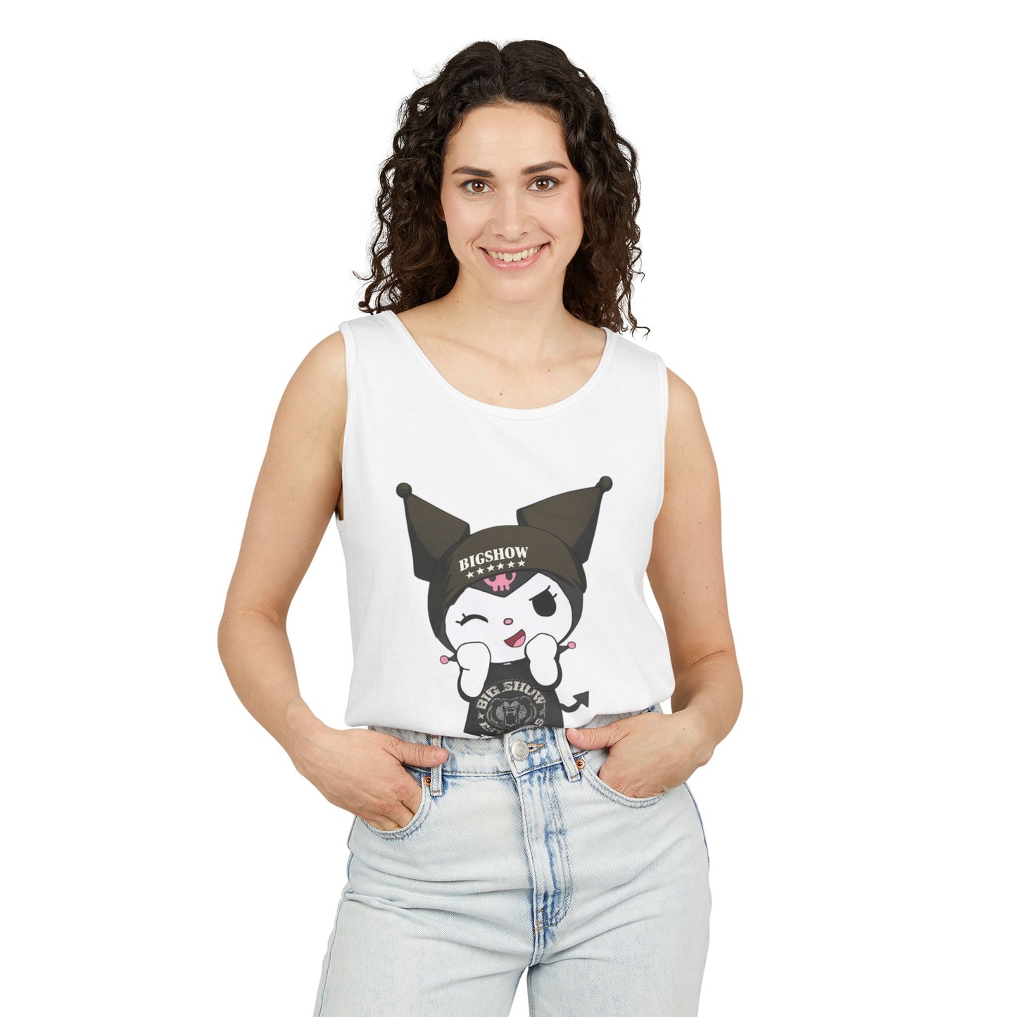 Kawaii Showstopper Devil Girl Tank Top — Cute Gothic Anime Graphic