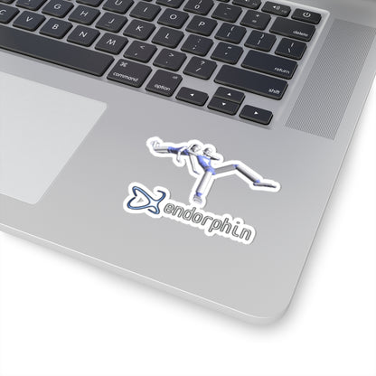 Endorphin Wrestling Logo Sticker — Kiss-Cut Fitness Laptop Decal