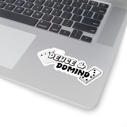 Other Side of the Tracks Sticker - Playing Cards and Dominoes Kiss-Cut Decal