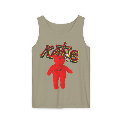 ZM Red Teddy Graphic Tank Top — Retro Grunge Cute Bear Tee