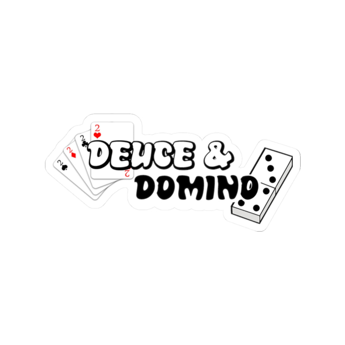 Other Side of the Tracks Sticker - Playing Cards and Dominoes Kiss-Cut Decal