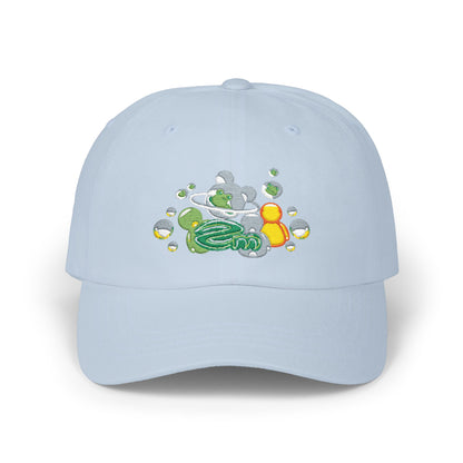 ZM Frutiger Aero Dad Cap — Vintage Bubble Bath Rubber Duck Embroidered Hat