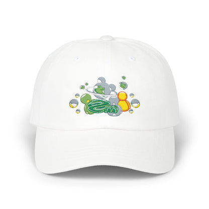 ZM Frutiger Aero Dad Cap — Vintage Bubble Bath Rubber Duck Embroidered Hat