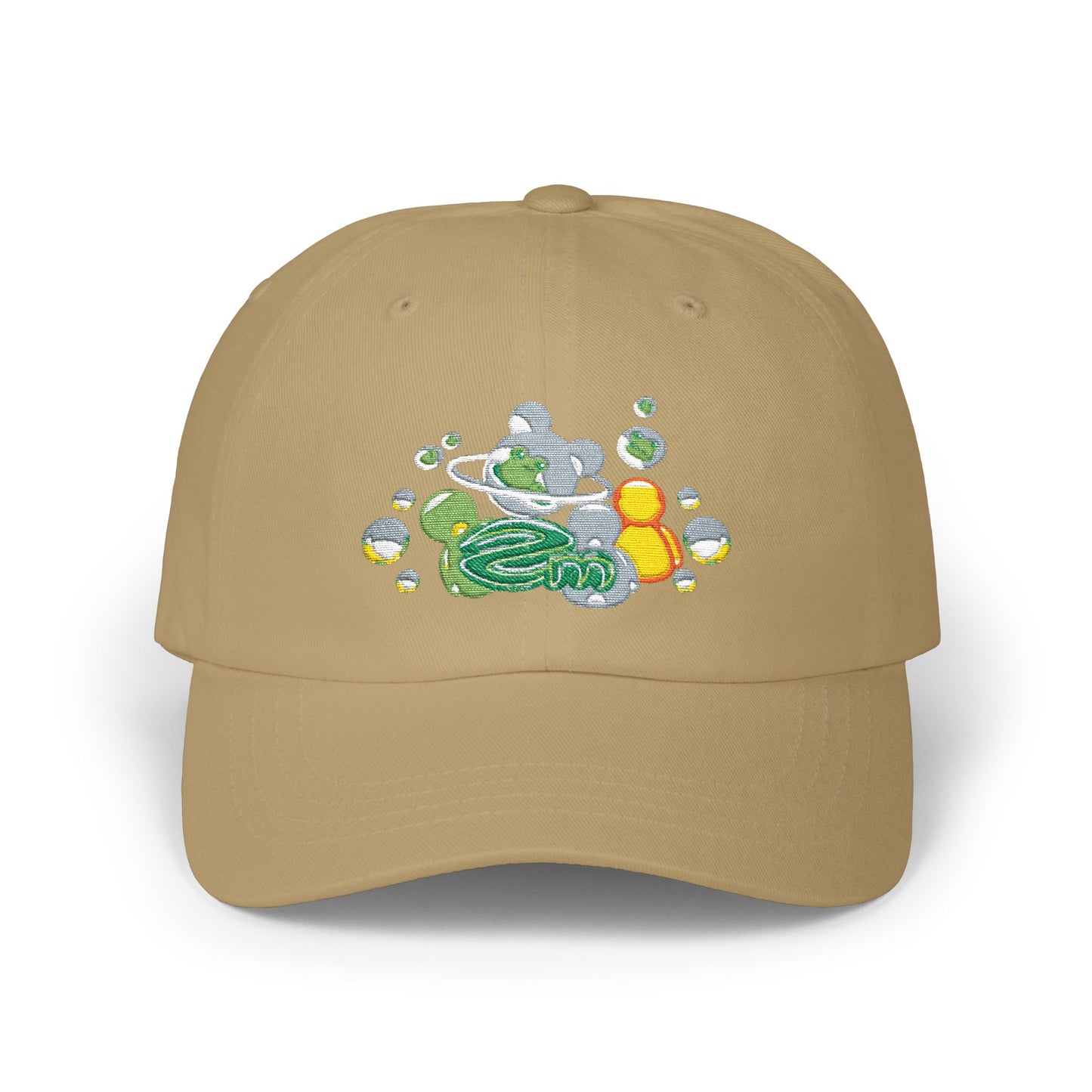 ZM Frutiger Aero Dad Cap — Vintage Bubble Bath Rubber Duck Embroidered Hat