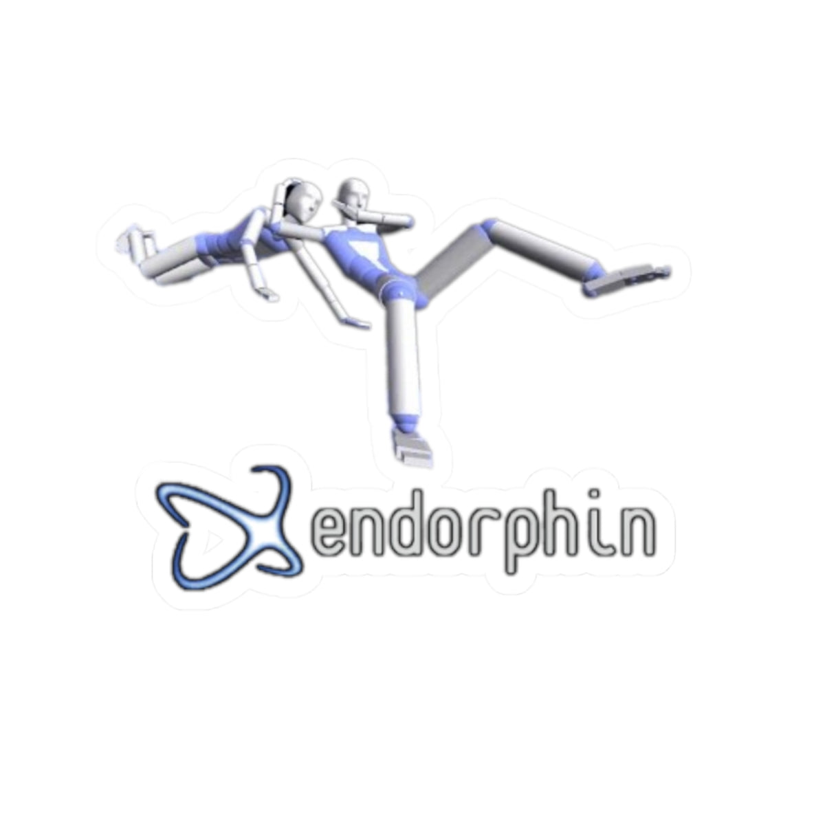 Endorphin Wrestling Logo Sticker — Kiss-Cut Fitness Laptop Decal